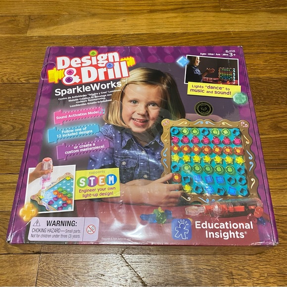 NEW! STEM Educational Insights Design & Drill Sparkleworks Light Up Activity - Picture 9 of 11